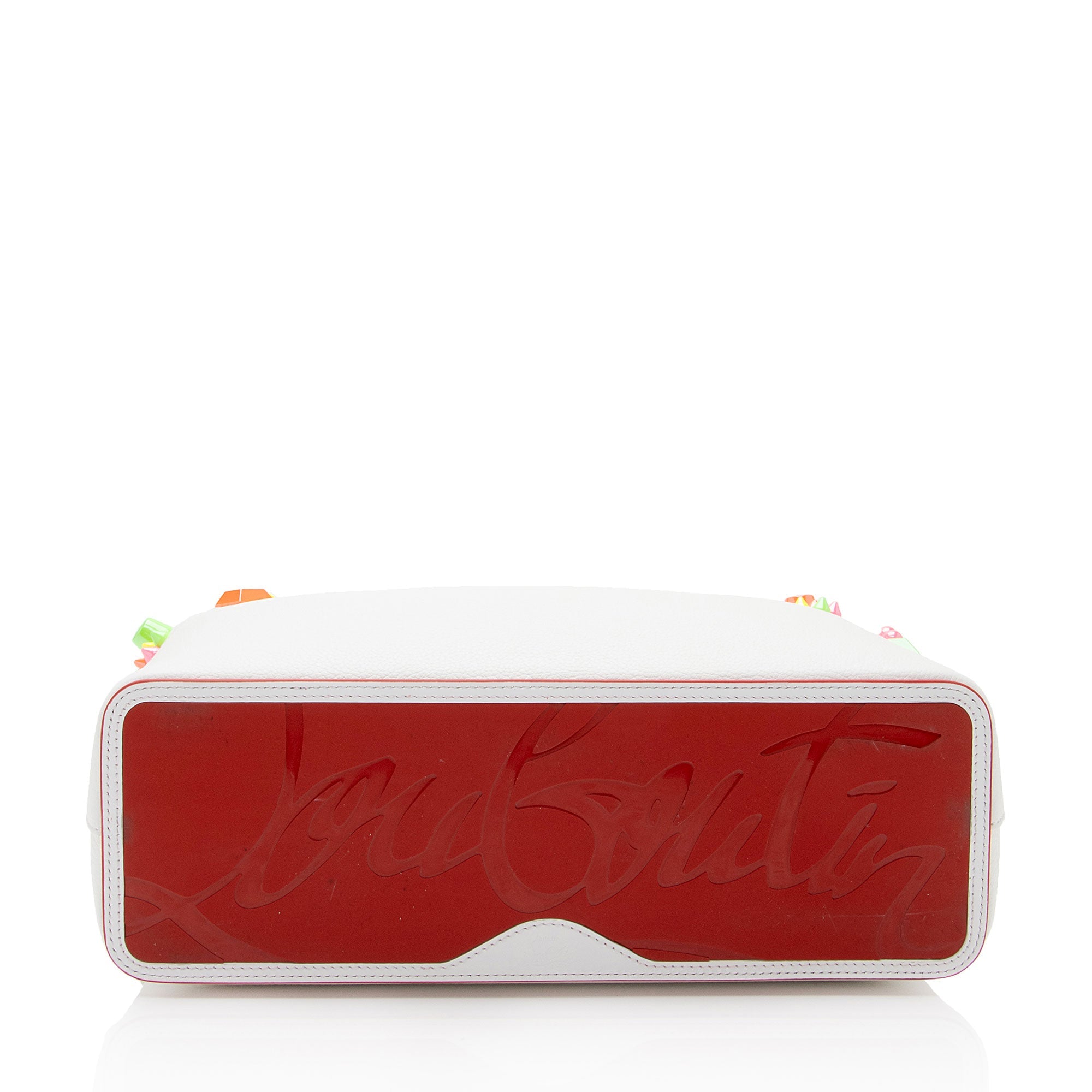 Christian Louboutin Calfskin Couronnes Sevillana Cabata Tote (SHF-CSufWo)
