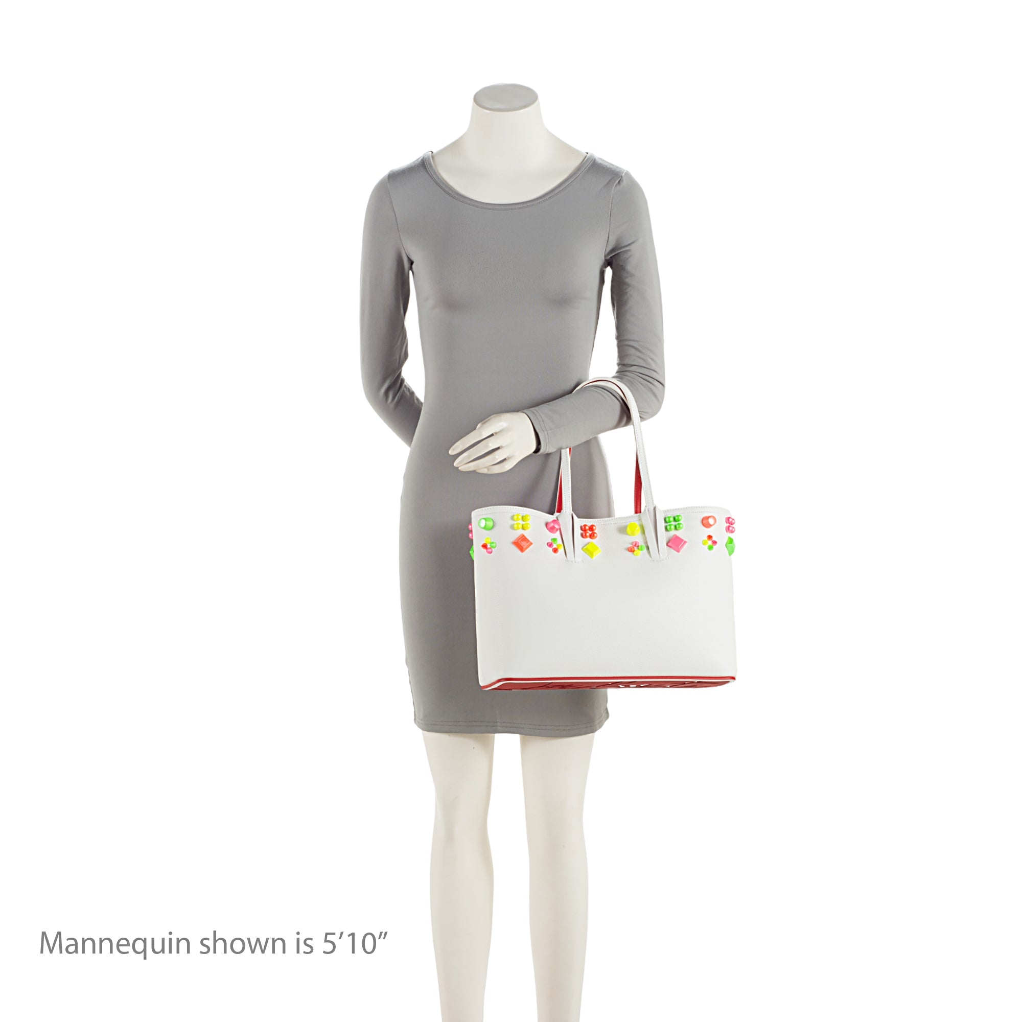 Christian Louboutin Calfskin Couronnes Sevillana Cabata Tote (SHF-CSufWo)