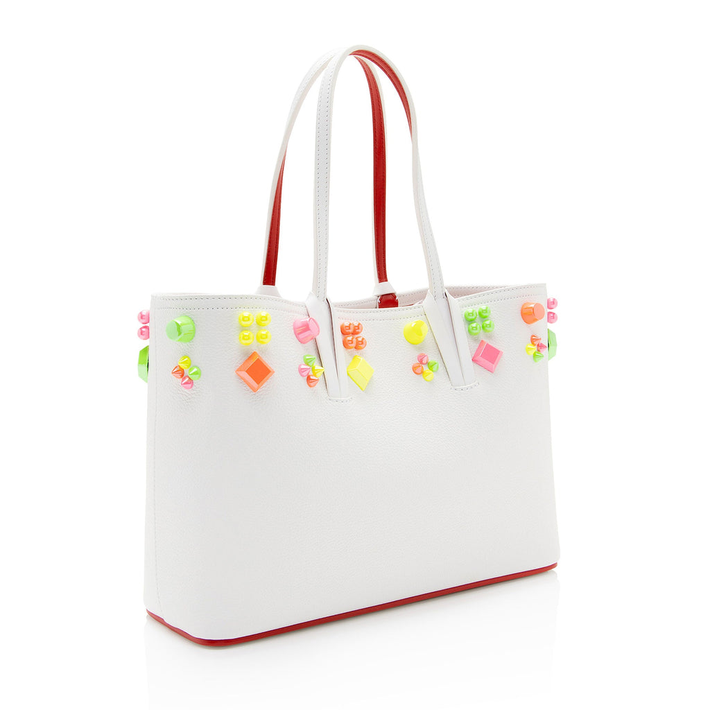 Christian Louboutin Calfskin Couronnes Sevillana Cabata Tote (SHF-CSufWo)