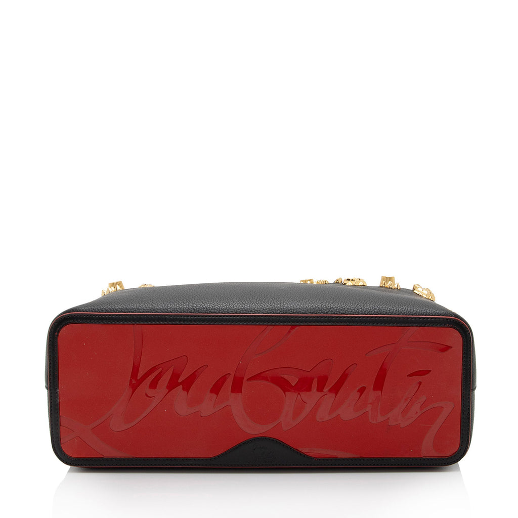 Christian Louboutin Calfskin Couronnes Sevillana Cabata Tote (SHF-wnxgYQ)