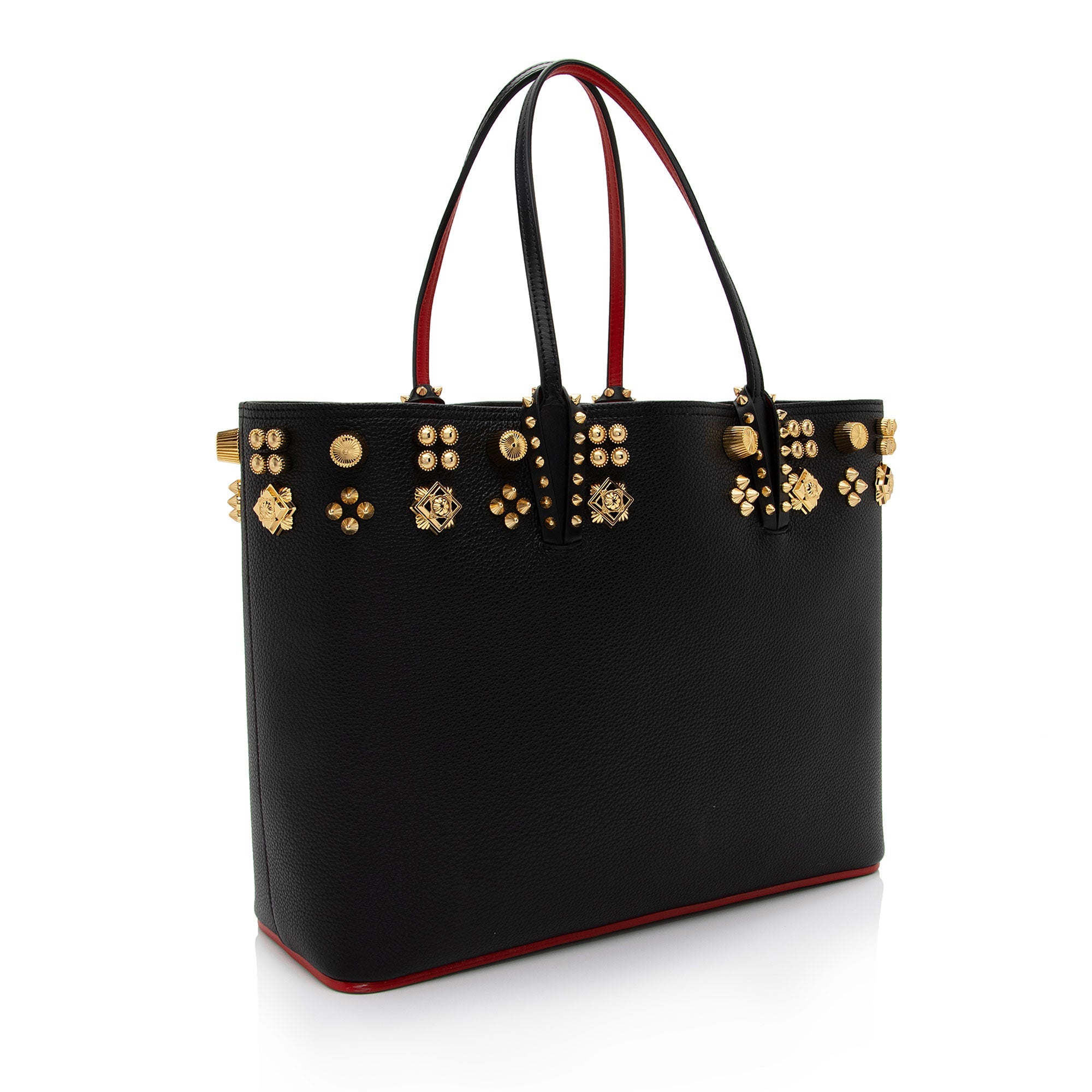 Christian Louboutin Calfskin Couronnes Sevillana Cabata Tote (SHF-wnxgYQ)