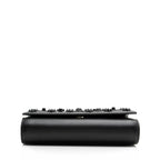 Christian Louboutin Calfskin Loubinthesky Spikes Paloma Clutch (SHF-23795)