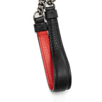 Christian Louboutin Calfskin Loubinthesky Spikes Paloma Clutch (SHF-23795)