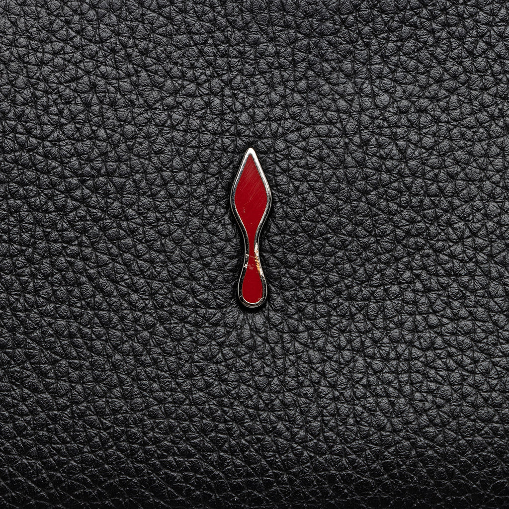 Christian Louboutin Calfskin Loubinthesky Spikes Paloma Clutch (SHF-23795)