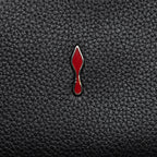Christian Louboutin Calfskin Loubinthesky Spikes Paloma Clutch (SHF-23795)