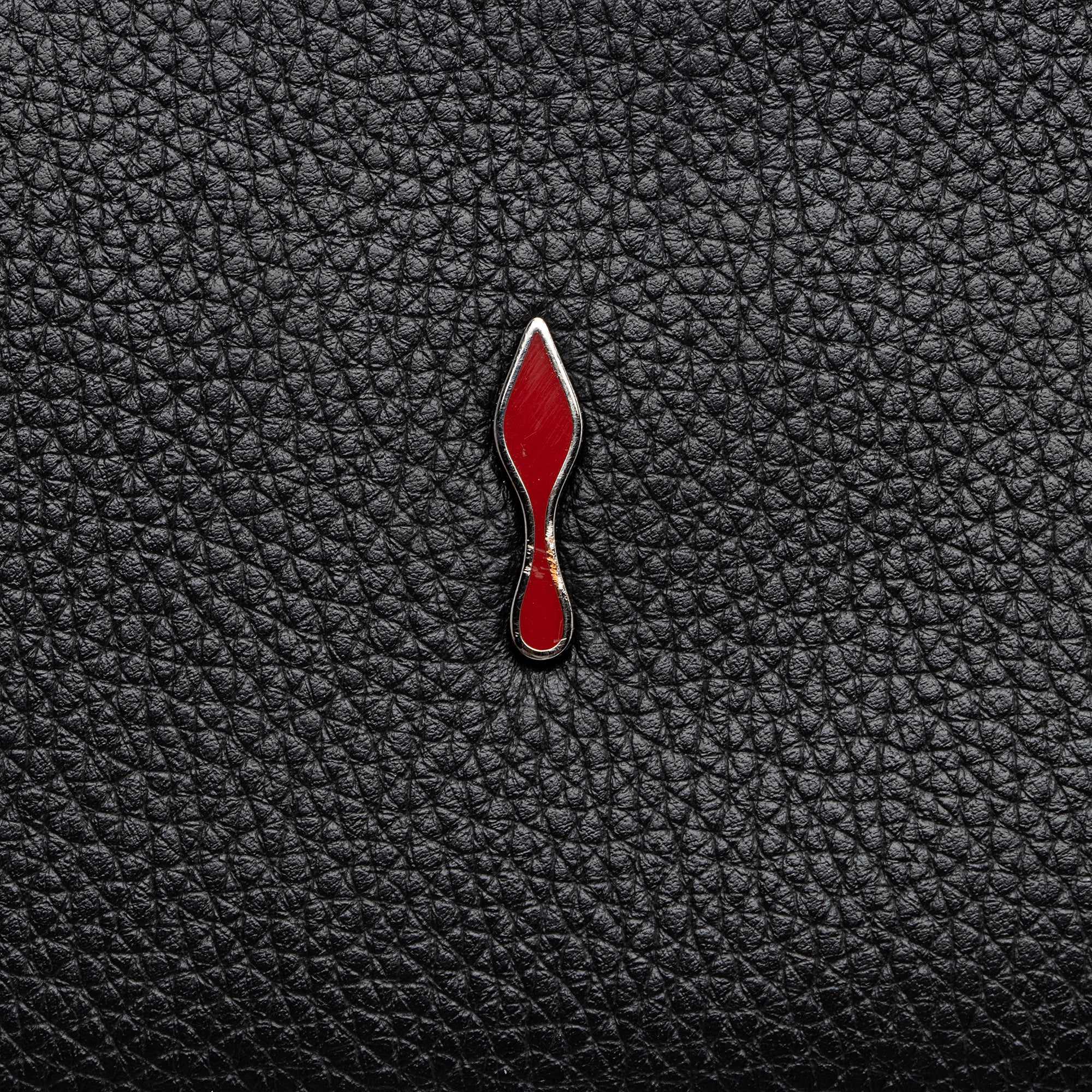 Christian Louboutin Calfskin Loubinthesky Spikes Paloma Clutch (SHF-23795)