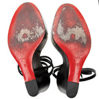 Christian Louboutin Calfskin Si Ma Zeppa Wedge Sandals - Size 7 / 37 (SHF-18760)