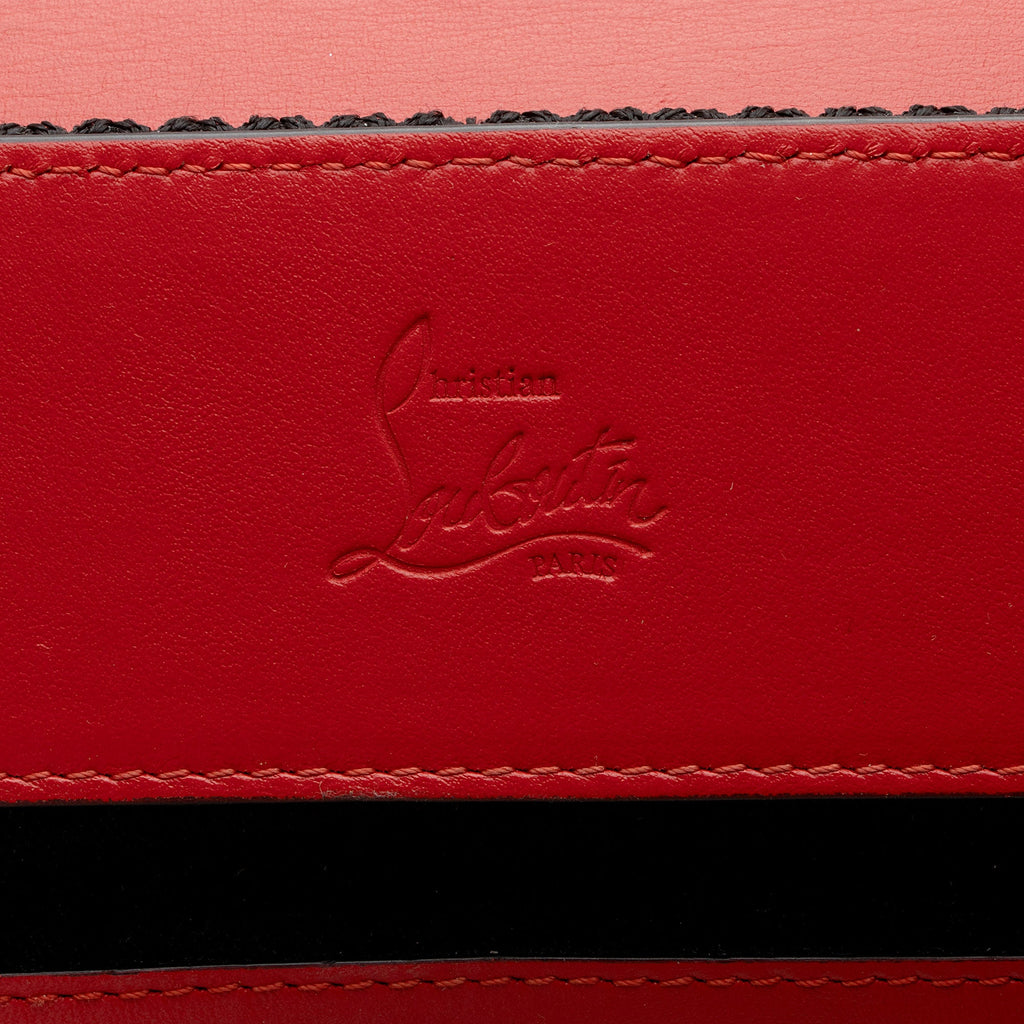 Christian Louboutin Calfskin Studded Explorafunk Backpack (SHF-u5Ygt1)