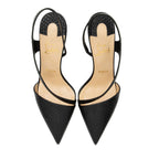 Christian Louboutin Embossed Calfskin Brandina Slingback Pumps - Size 8.5 / 38.5