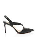 Christian Louboutin Embossed Calfskin Brandina Slingback Pumps - Size 8.5 / 38.5
