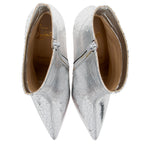 Christian Louboutin Metallic Calfskin Craquele So Kate Booties - Size 9.5 / 39.5