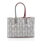 Christian Louboutin Toile Monogram Calfskin Cabata Tote (SHF-2mPGkk)