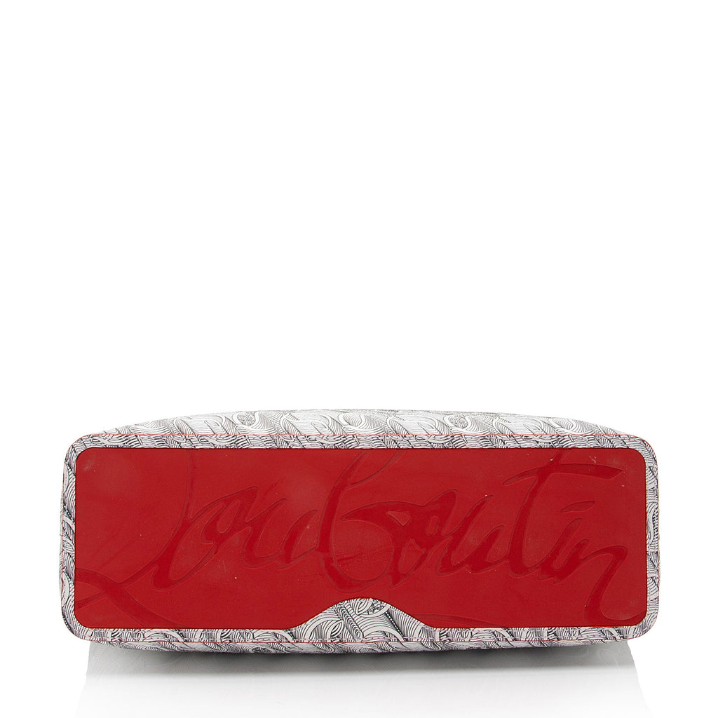 Christian Louboutin Toile Monogram Calfskin Cabata Tote (SHF-2mPGkk)