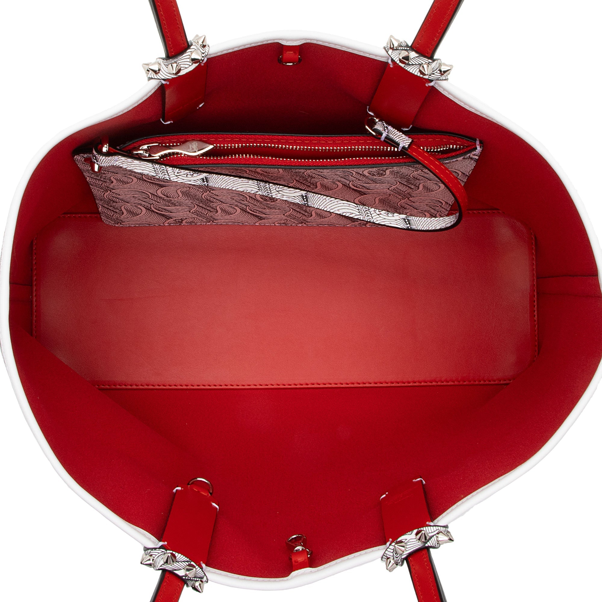 Christian Louboutin Toile Monogram Calfskin Cabata Tote (SHF-2mPGkk)