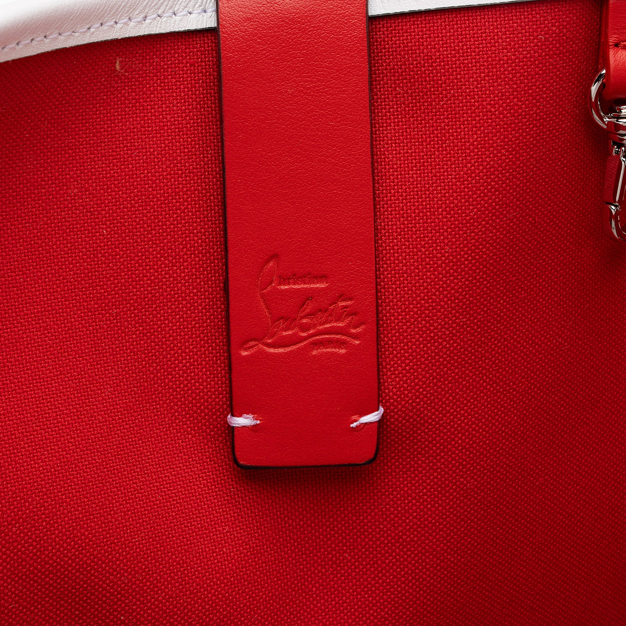 Christian Louboutin Toile Monogram Calfskin Cabata Tote (SHF-2mPGkk)