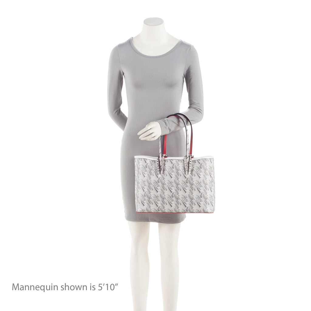 Christian Louboutin Toile Monogram Calfskin Cabata Tote (SHF-2mPGkk)