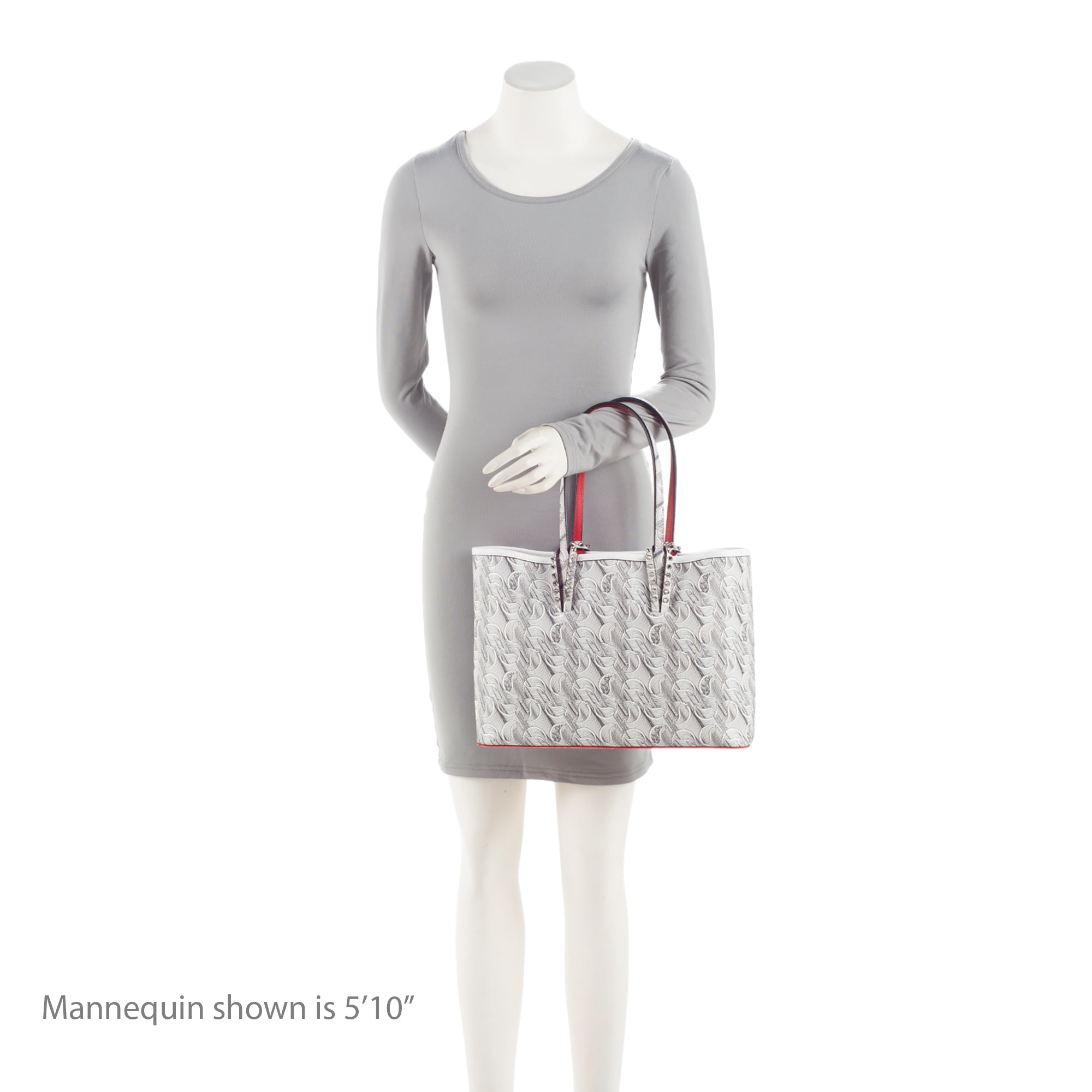 Christian Louboutin Toile Monogram Calfskin Cabata Tote (SHF-2mPGkk)