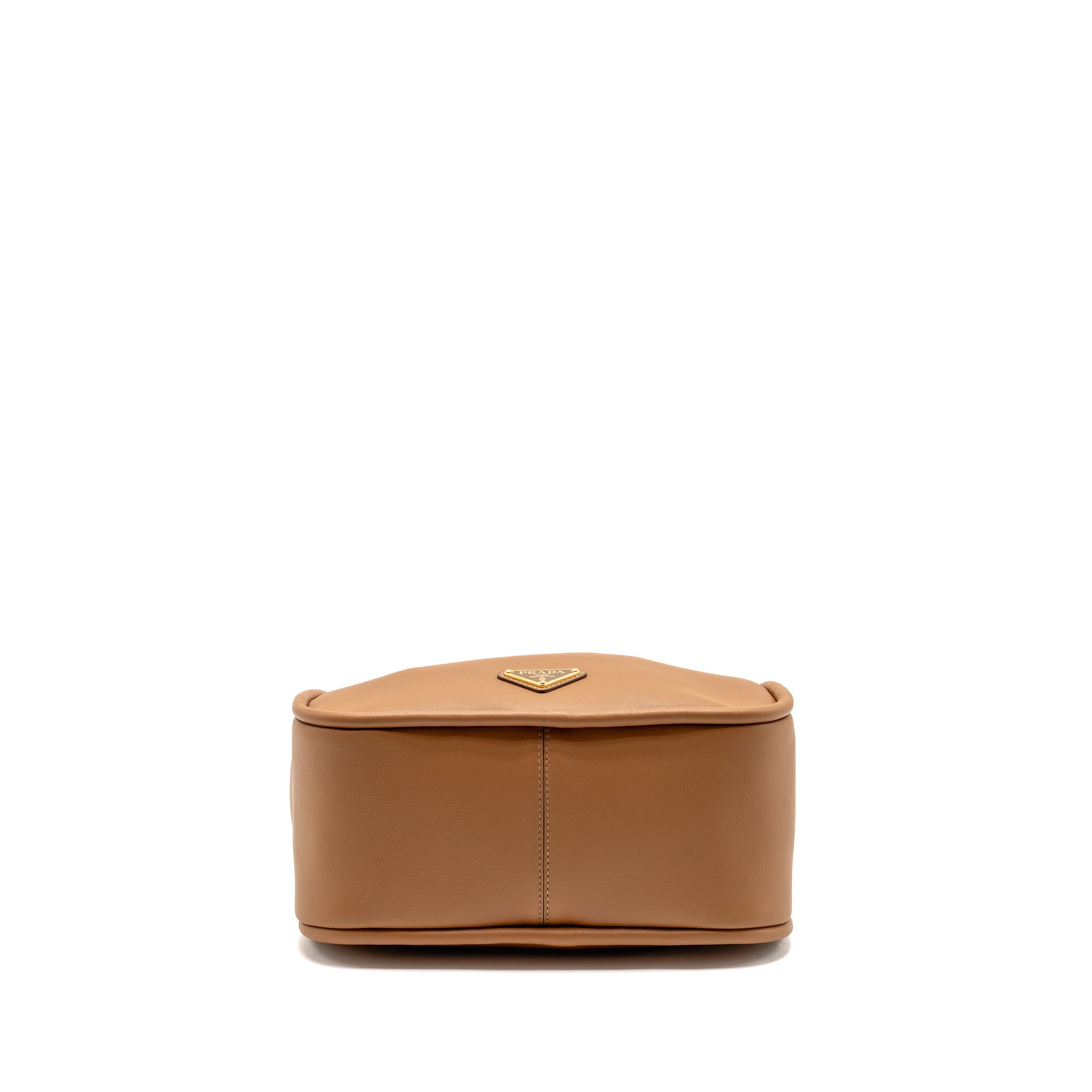 Prada Darling Handbag Calfskin Caramel GHW