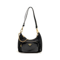 Prada Re-Nylon Mini Bag Nylon/Calfskin Black GHW