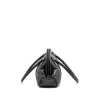Prada top handle Dangle Bag leather black SHW