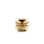 Prada hair clip gold metal