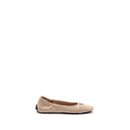 Prada Size 37 Ballet Flat Patent Beige