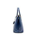 Prada Large Saffiano Tote Bag Galleria Saffiano Leather Bluette GHW