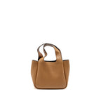 Prada Mini Leather Tote Bag Calfskin Caramel SHW