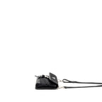 Prada Trimmed Saffiano Phone Case Re-Nylon Black SHW