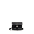Prada Trimmed Saffiano Phone Case Re-Nylon Black SHW