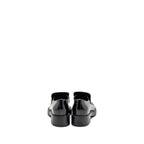 Prada Size 38 Loafers patent black SHW