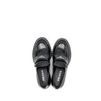 Prada Size 38 Loafers patent black SHW