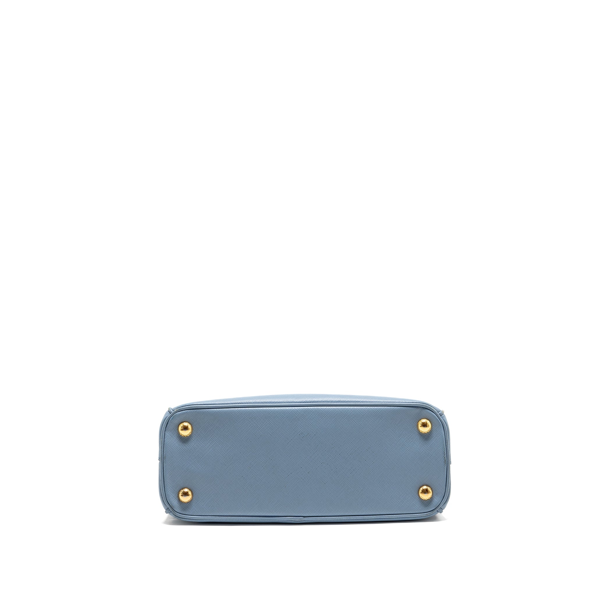 Prada Small Saffiano Tote Bag calfskin Light Blue GHW