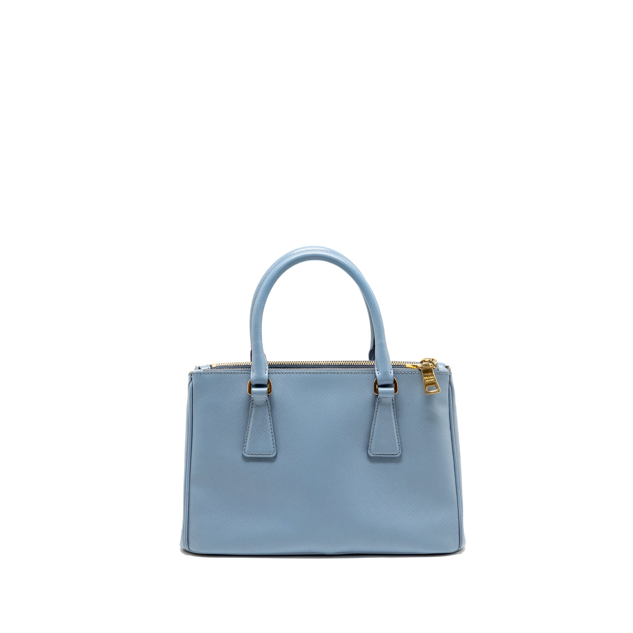 Prada Small Saffiano Tote Bag calfskin Light Blue GHW