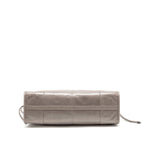 Prada Bonnie Large Handbag Calfskin Grey GHW