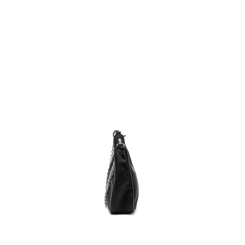 Prada Re-Edition 2005 Saffiano Re-Nylon Bag Black SHW