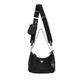 Prada re-edition 2005 re-nylon bag black SHW