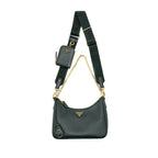 Prada Re-edition 2005 saffiano dark green GHW
