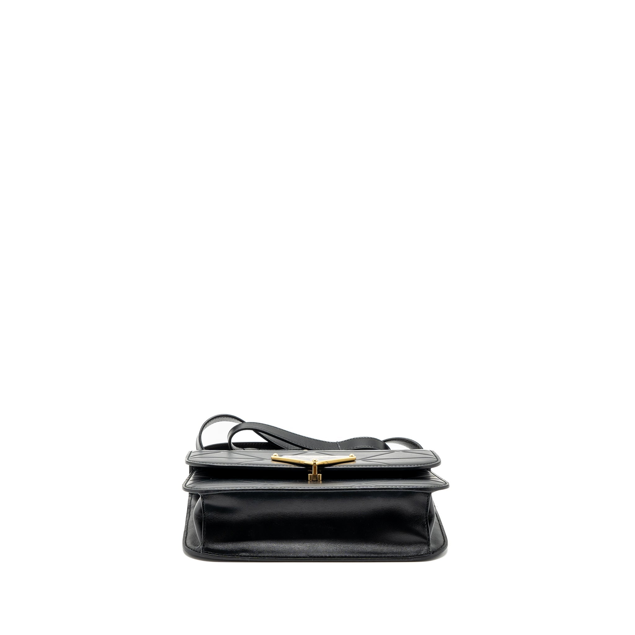 Prada Pattina in Pelle Calfskin Black GHW