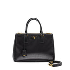 Prada Saffiano Tote Bag Calfskin Black GHW