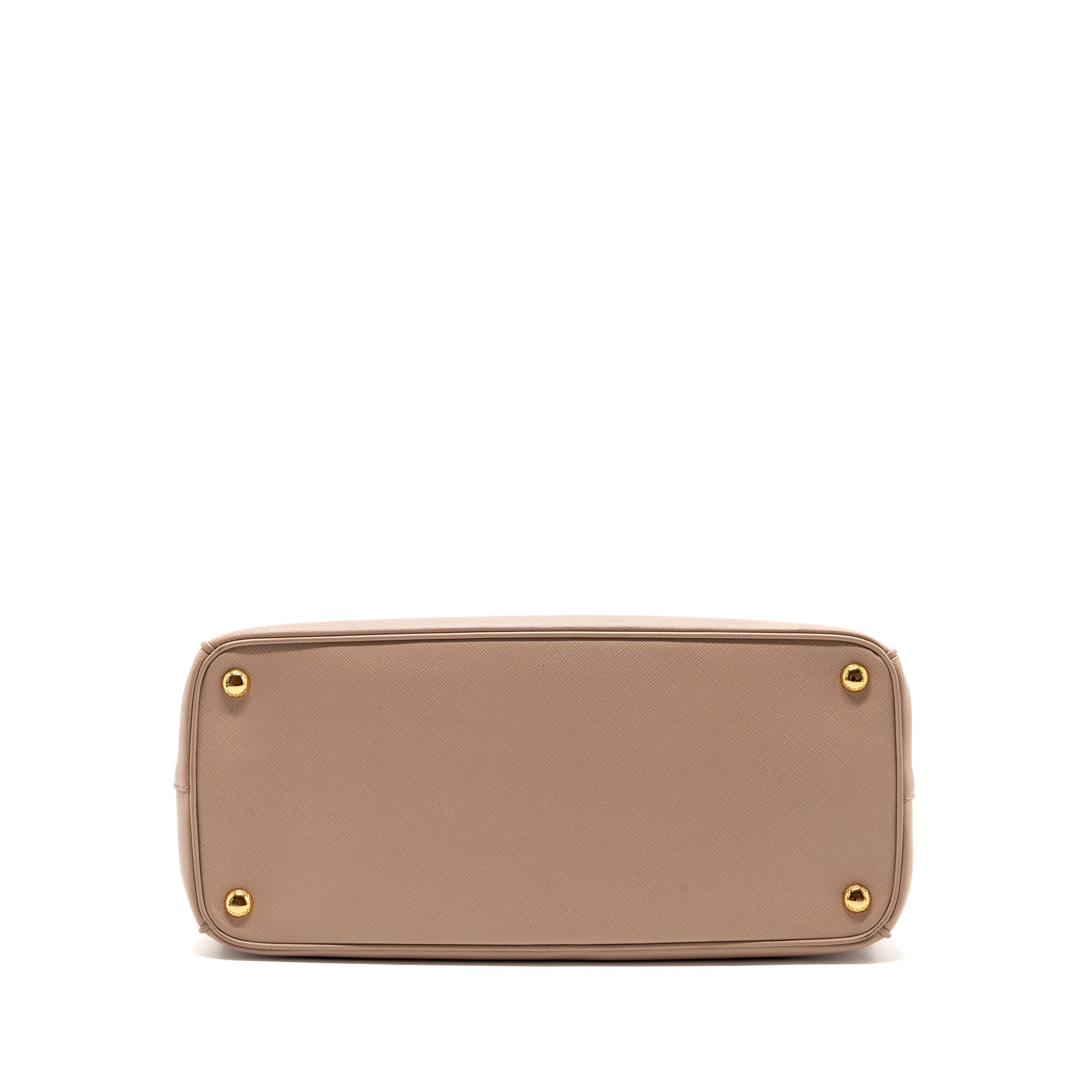 Prada Double Zip Shopping Toto Saffiano Cammeo GHW