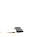 Prada long wallet with chain saffiano black GHW