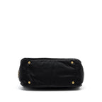 Prada tote bag nylon / leather black GHW