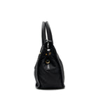 Prada tote bag nylon / leather black GHW