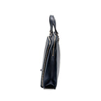 Prada Saffiano Travel Briefcase Calfskin Dark Blue SHW
