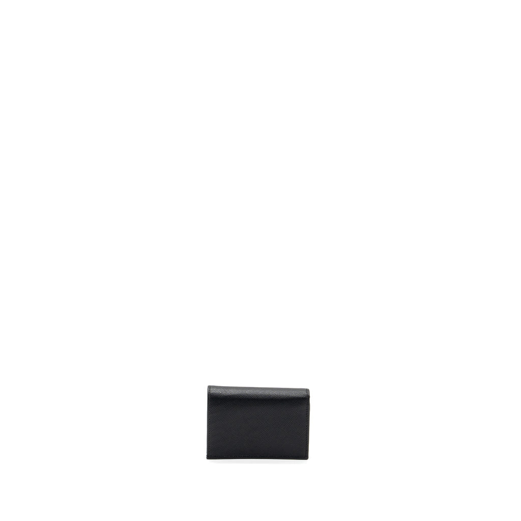 Prada saffiano wallet calfskin black SHW