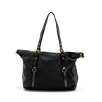 Prada Zip nylon bag black GHW