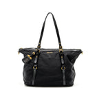 Prada Zip nylon bag black GHW