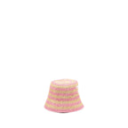Prada Size M Bucket Hat Raffia Pink/Tan