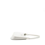 Prada Cleo Shoulder Bag Brushed Leather White SHW
